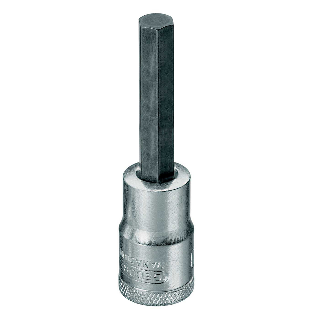 Chave Soquete Hexagonal Allen Longa 3/8x104Mm Encaixe Quadrado 1/2 Polegadas 143Mm Aço - Gedore
