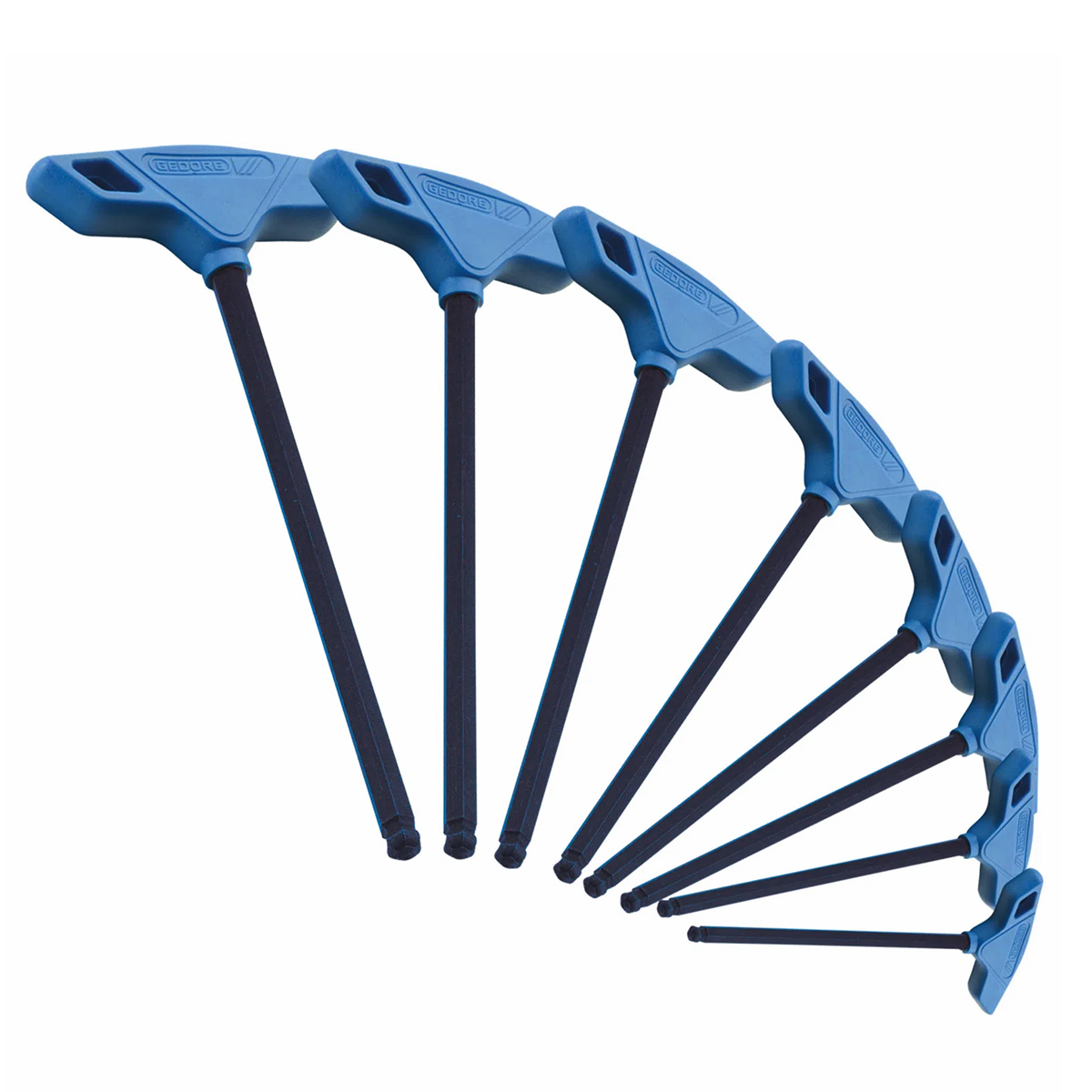 Jogo Chave Hexagonal Allen Com Cabo T Br Com 8 Peças 2-10Mm 42Klt-8M - Gedore