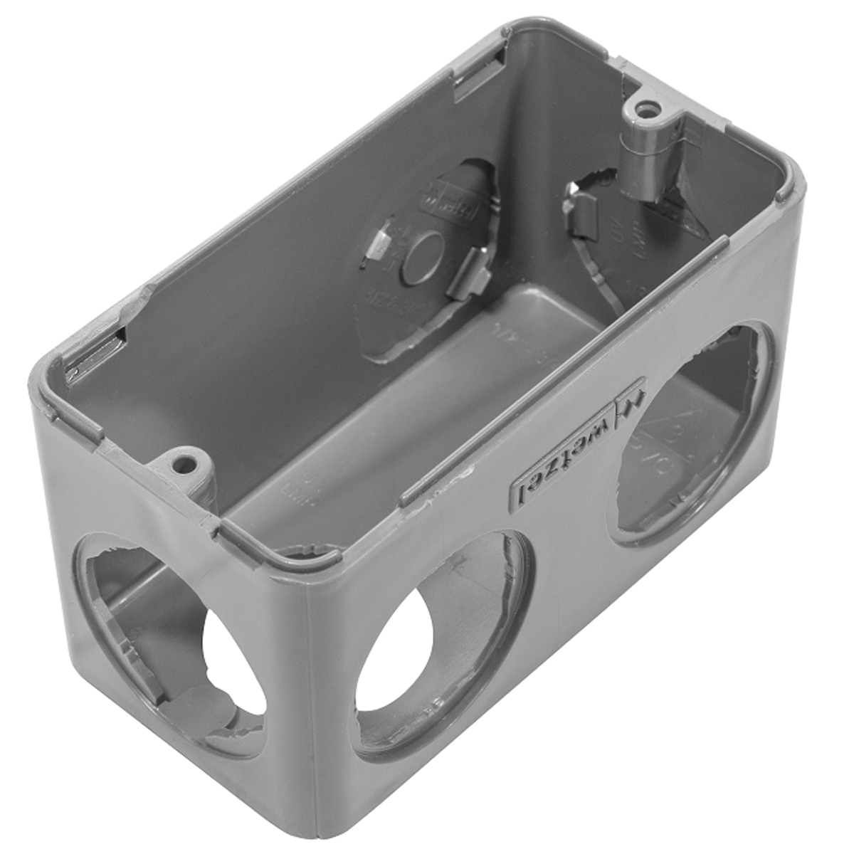 Condulete Pvc Múltiplo Tipo L 6 Entradas 1 Polegada Sem Tampa Com 3 Polegada Sem Vedação - Wetzel