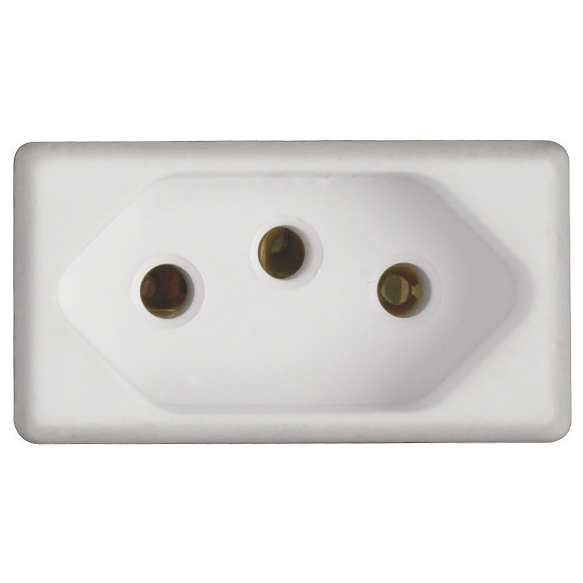 Módulo Tomada 20A Liz Lux2 Giz Tablet Lizflex Plastibox Branco - Tramontina