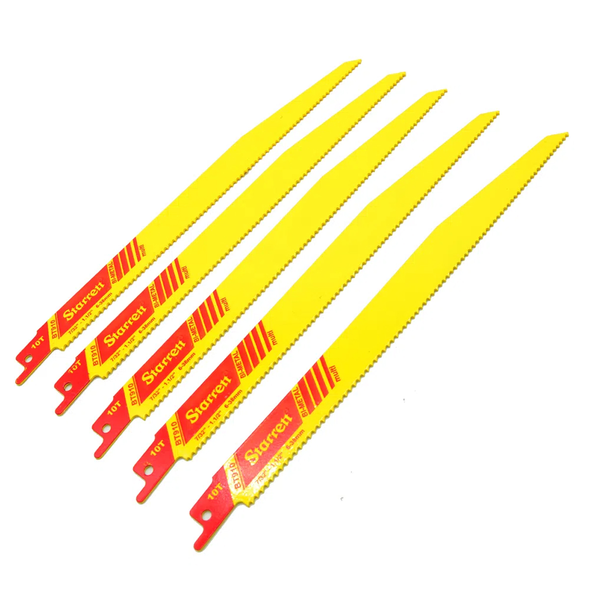 Serra Sabre Bi-Metal 300mm/12 Polegadas 6-10D Embalagem Com 5 Unidades - Starrett