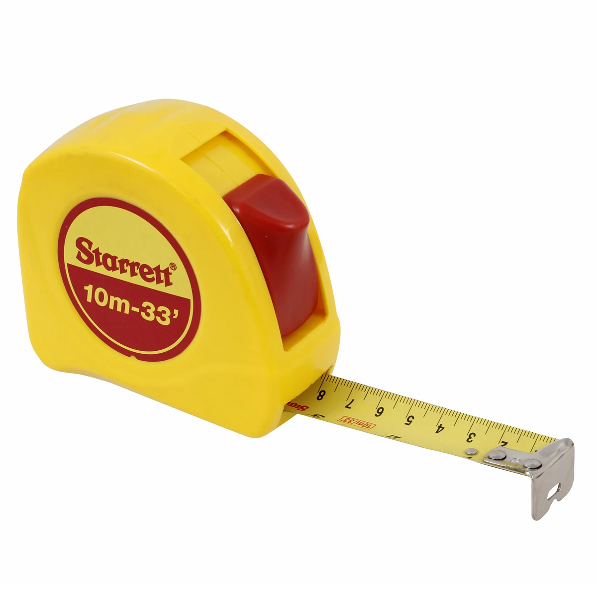 Trena De Bolso 10 Metros/33 Polegadas Kts1-10Me-S Amarelo/Vermelho - Starrett