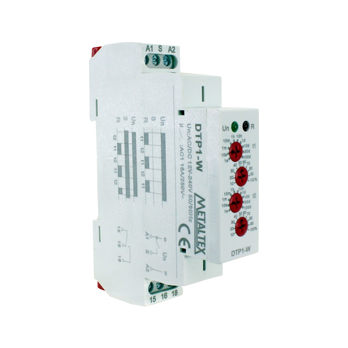 Relé Pulsador De 2 Tempos 12- 240Vca/Cc 1Reversível 0,1 Segundo A 2400 Horas Analógico - Metaltex