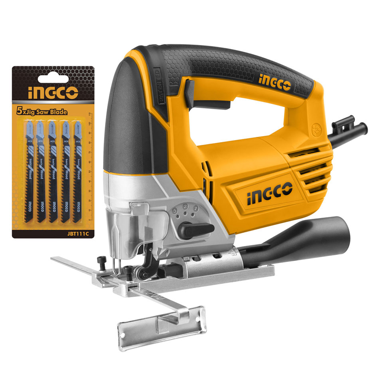 Serra Tico-Tico Uso Profissional 800W 220V + 5 Lâminas Serra - Ingco