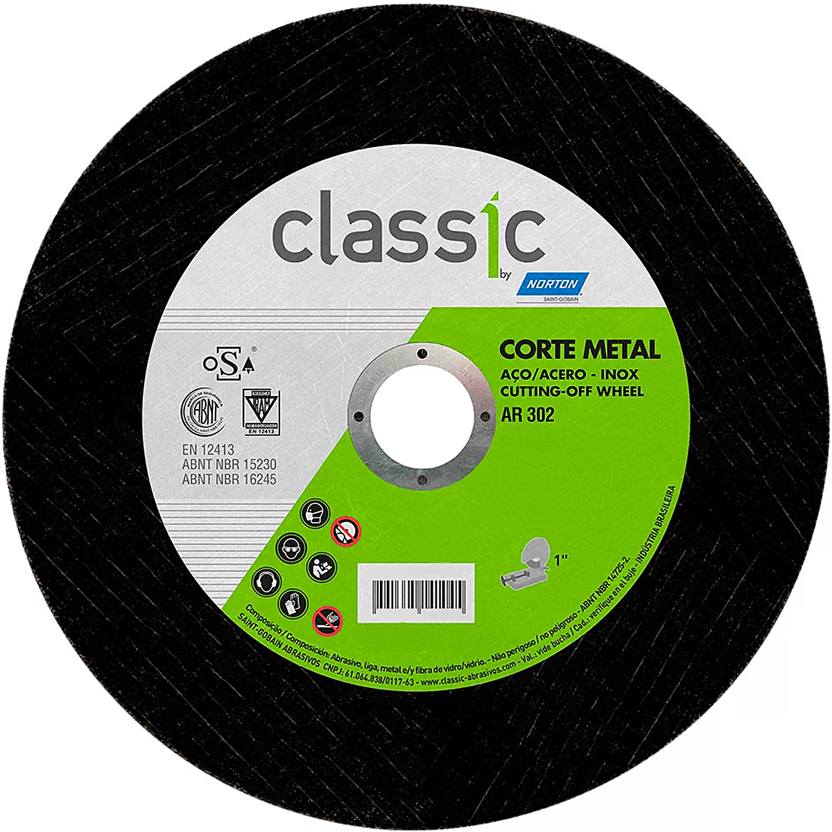 Disco Corte Classic 180X3,0X22,23mm Ar302 - Norton