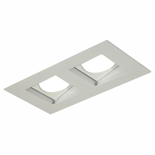 Luminária Spot Embutir Retangular Branco Para Lâmpada Par16 2X50W Gz10 - Golight