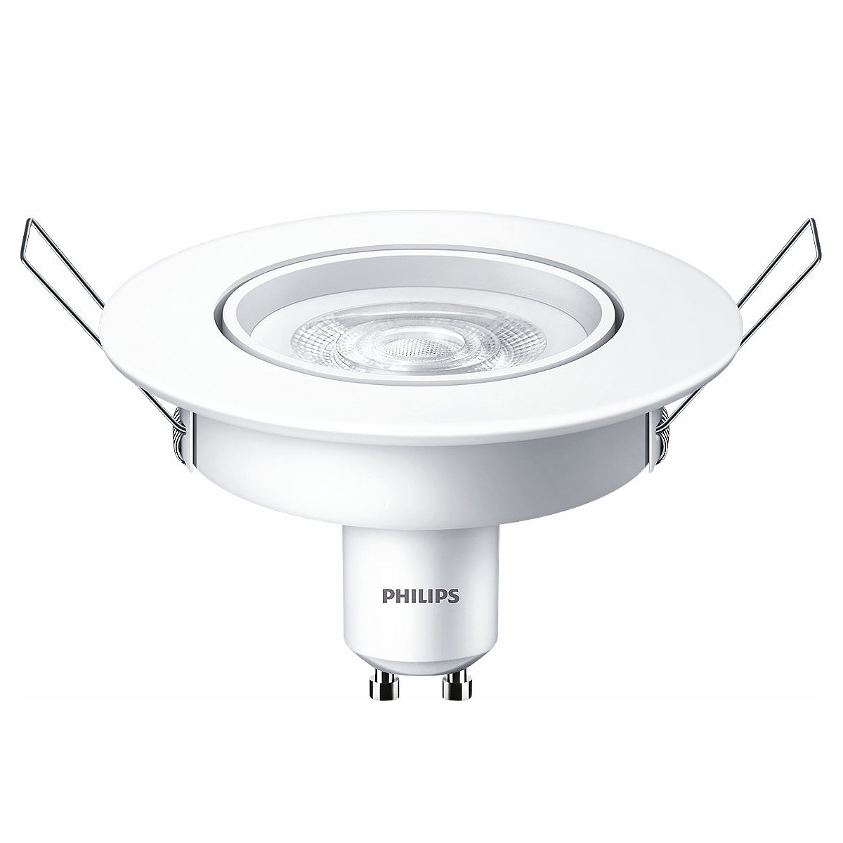 Luminária Spot Led Embutir Redonda 5W Gu10 Bivolt 6500K Luz Branca - Philips
