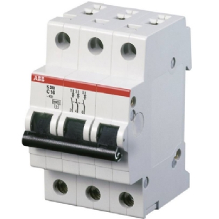 Disjuntor Mini Din Tripolar 40A Curva C 6Ka 230/400V - Abb