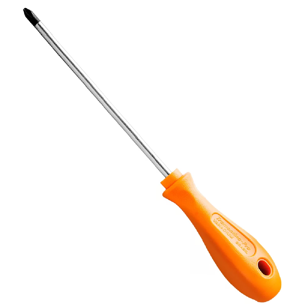 Chave Fenda Ponta Cruzada Philips Ph02 1/4x5Pol 6x125Mm Cabo Twister Laranja Magnetizada - Tramontina