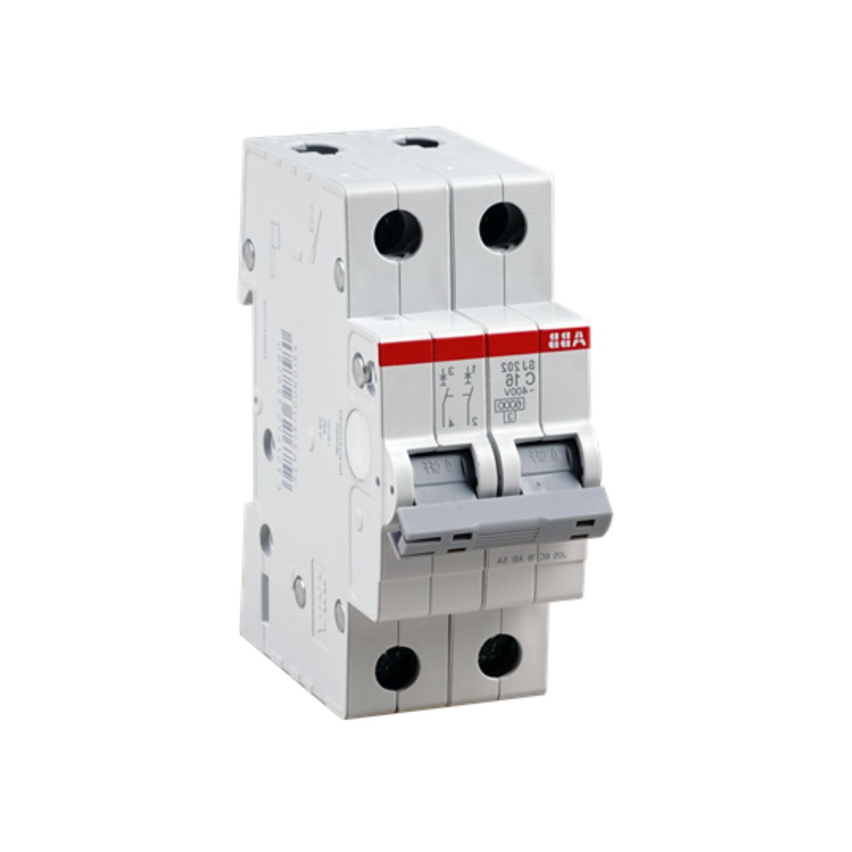 Disjuntor Mini Din Bipolar 25A Curva C 6Ka 400V - Abb