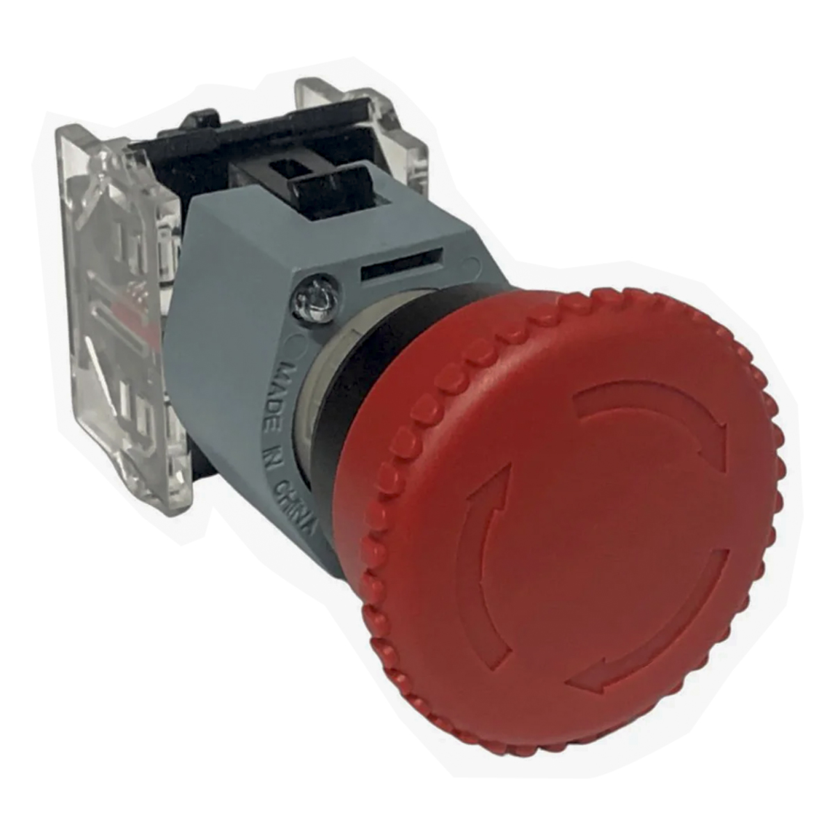 Botão Emergência Cogumelo 40Mm Girar e Destravar 22Mm Plástico Vermelho 1Nf 3SB71301HB201CA0 - Siemens