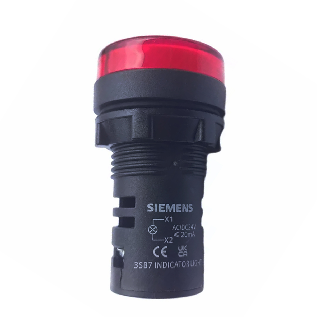 Sinaleiro Monobloco Led 3Sb7 22mm 24Vca/Cc Plástico Vermelho 3SB72136AA201AA0 Siemens
