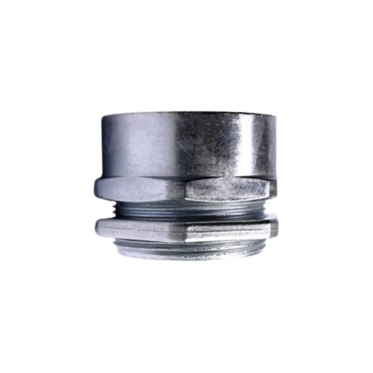 Conector Eletroduto Macho Zamak Zincado 1.1/2 Bsp Reto Fixo - Ekoflex