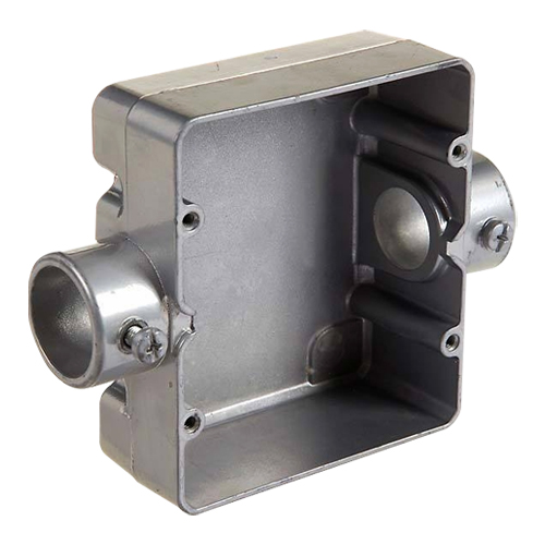 Condulete Alumínio Duplo Tipo C 3/4 Polegadas Sem Rosca Sem Pintura Sem Tampa Sem Vedação - Wetzel