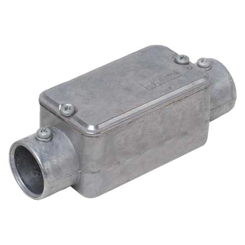 Condulete Alumínio Fixo Tipo C 2 Polegada Sem Rosca Sem Pintura Com Tampa Sem Vedação - Wetzel