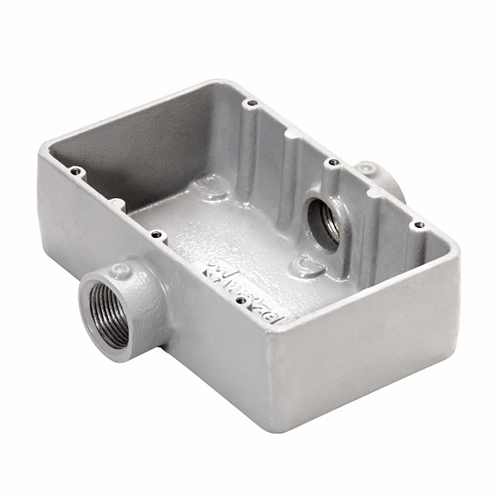 Condulete Alumínio Triplo Tipo C 3/4 Com Rosca Bsp Sem Pintura Sem Tampa Sem Vedação - Wetzel