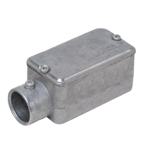 Condulete Alumínio Fixo Tipo E 1.1/2 Polegadas Sem Rosca Sem Pintura Com Tampa Sem Vedação - Wetzel