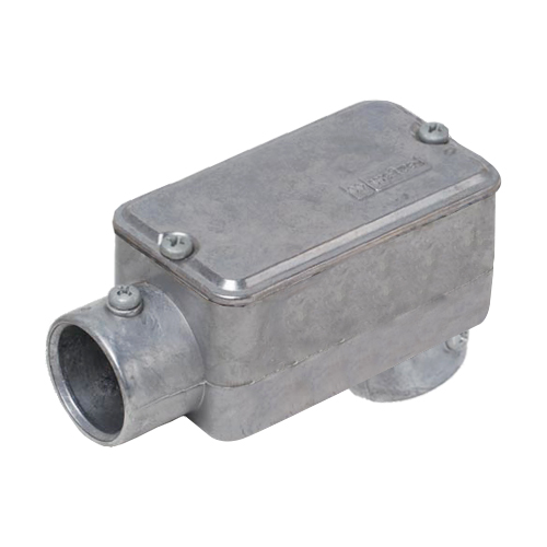 Condulete Alumínio Fixo Tipo Lb 1.1/2 Sem Rosca Sem Pintura Com Tampa Sem Vedação - Wetzel