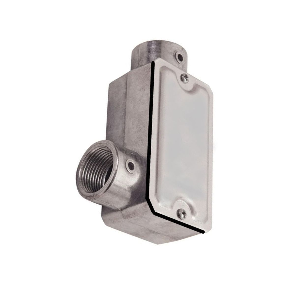 Condulete Alumínio Fixo Tipo Ll 1.1/2 C/Rosca Bsp S/Pintura C/Tampa C/Vedação Tgvp (Ip54) - Wetzel