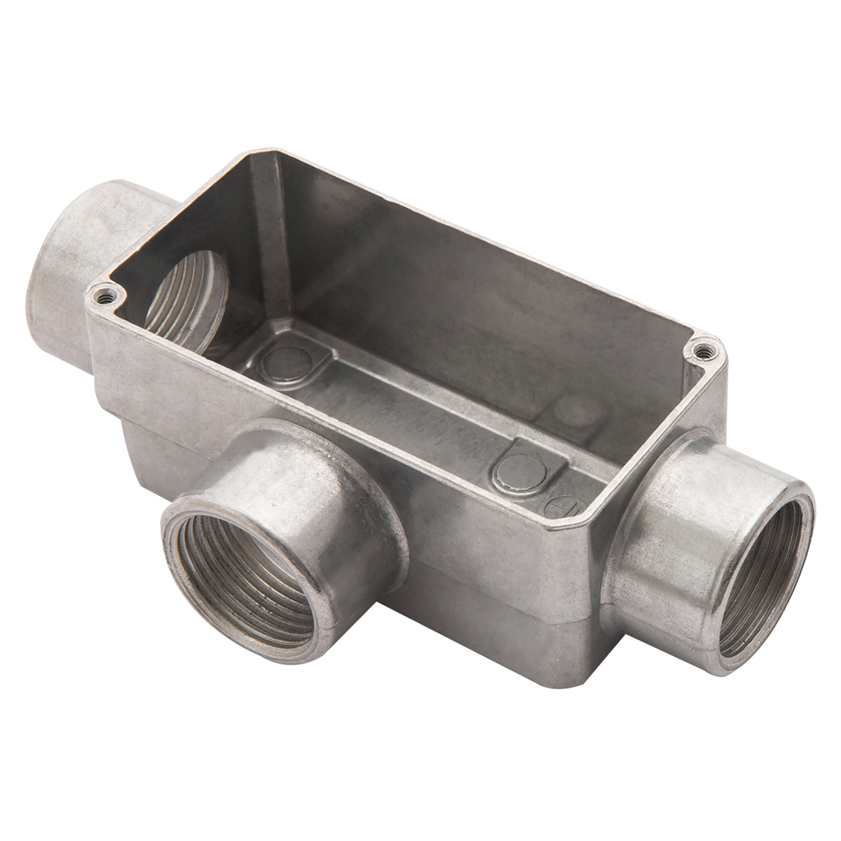 Condulete Alumínio Fixo Tipo T 1/2 Com Rosca Bsp Sem Pintura Sem Tampa Sem Vedação - Wetzel