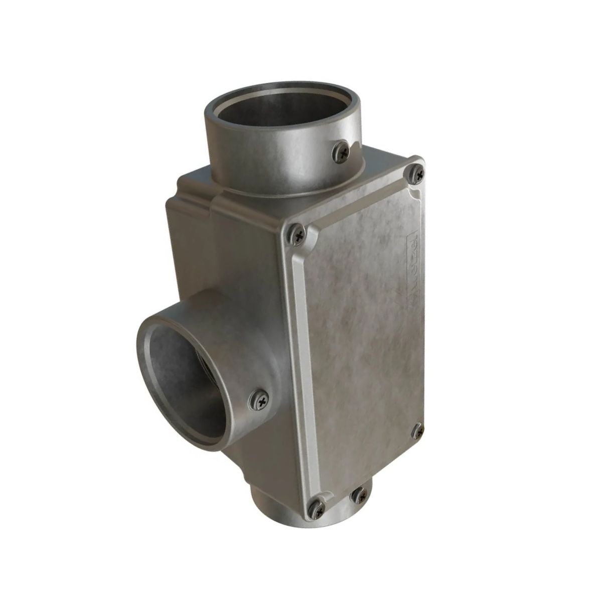 Condulete Alumínio Fixo Tipo T 1.1/2 S/Rosca S/Pintura C/Tampa S/Vedação - Wetzel