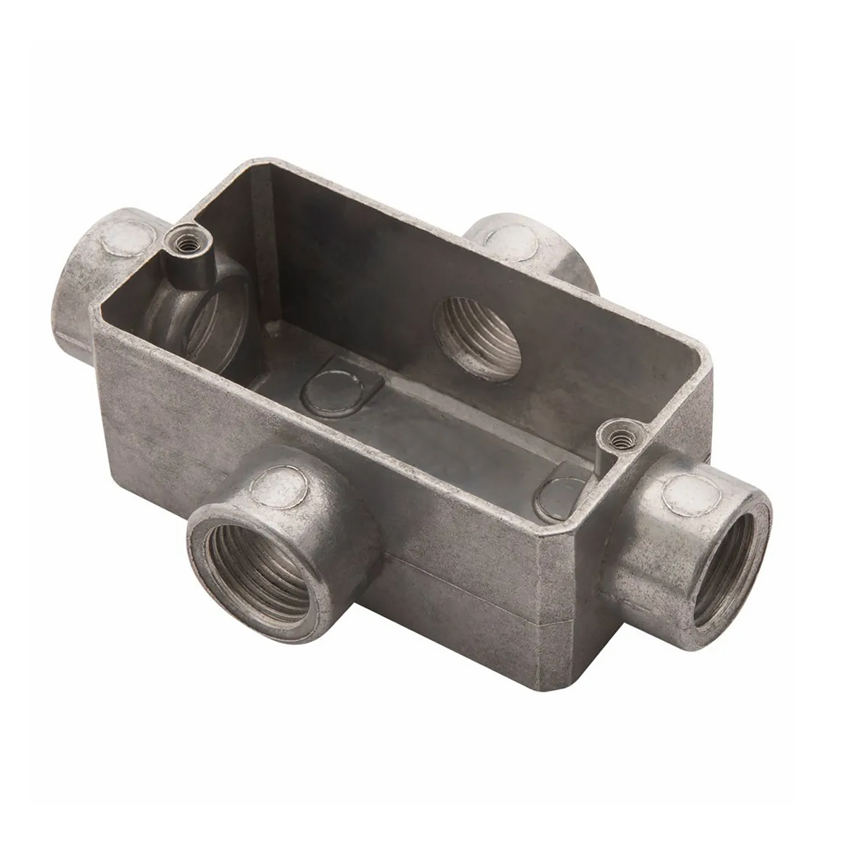 Condulete Alumínio Fixo Tipo X 1/2 Com Rosca Bsp Sem Pintura Sem Tampa Sem Vedação - Wetzel