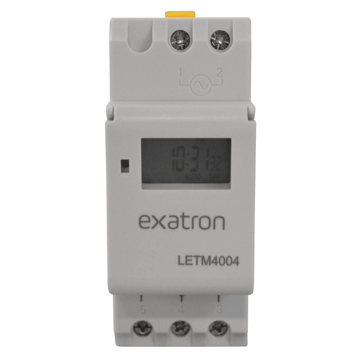 Timer Temporizador Digital Bivolt Trilho Din Ate 40 Programas 1Seg 16A LETM4004 Exatron