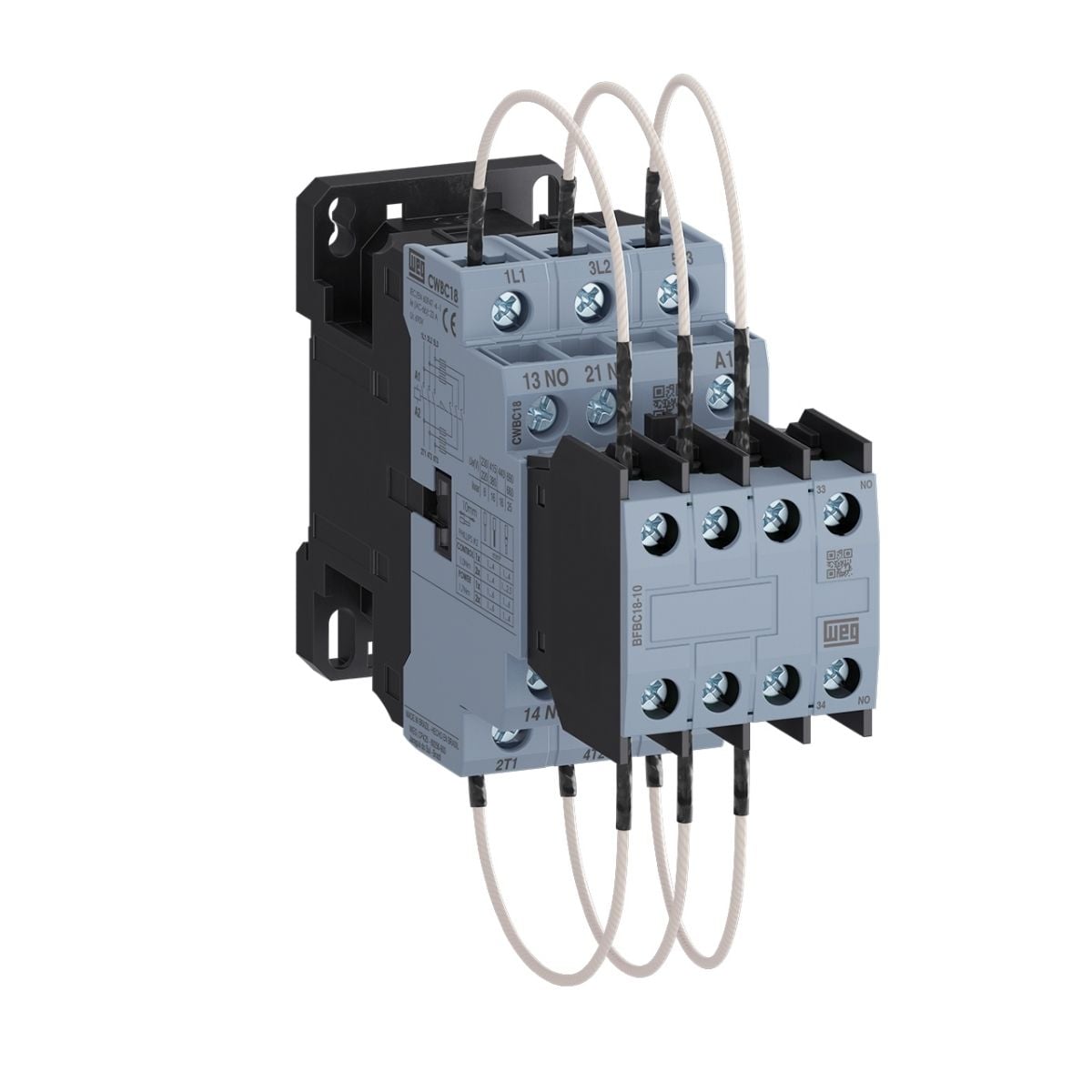 Contator Manobra Capacitor Tripolar 380V 50/60Hz 2Na+1Nf 16Kvar/380-415V 55G - Weg