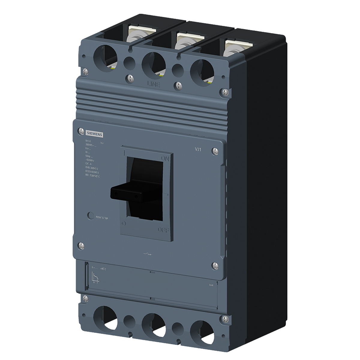 Disjuntor Caixa Moldada Tripolar 320A 25Ka 380/415V 50/60Hz Ip42 3VJ13323DA320AA0 Siemens