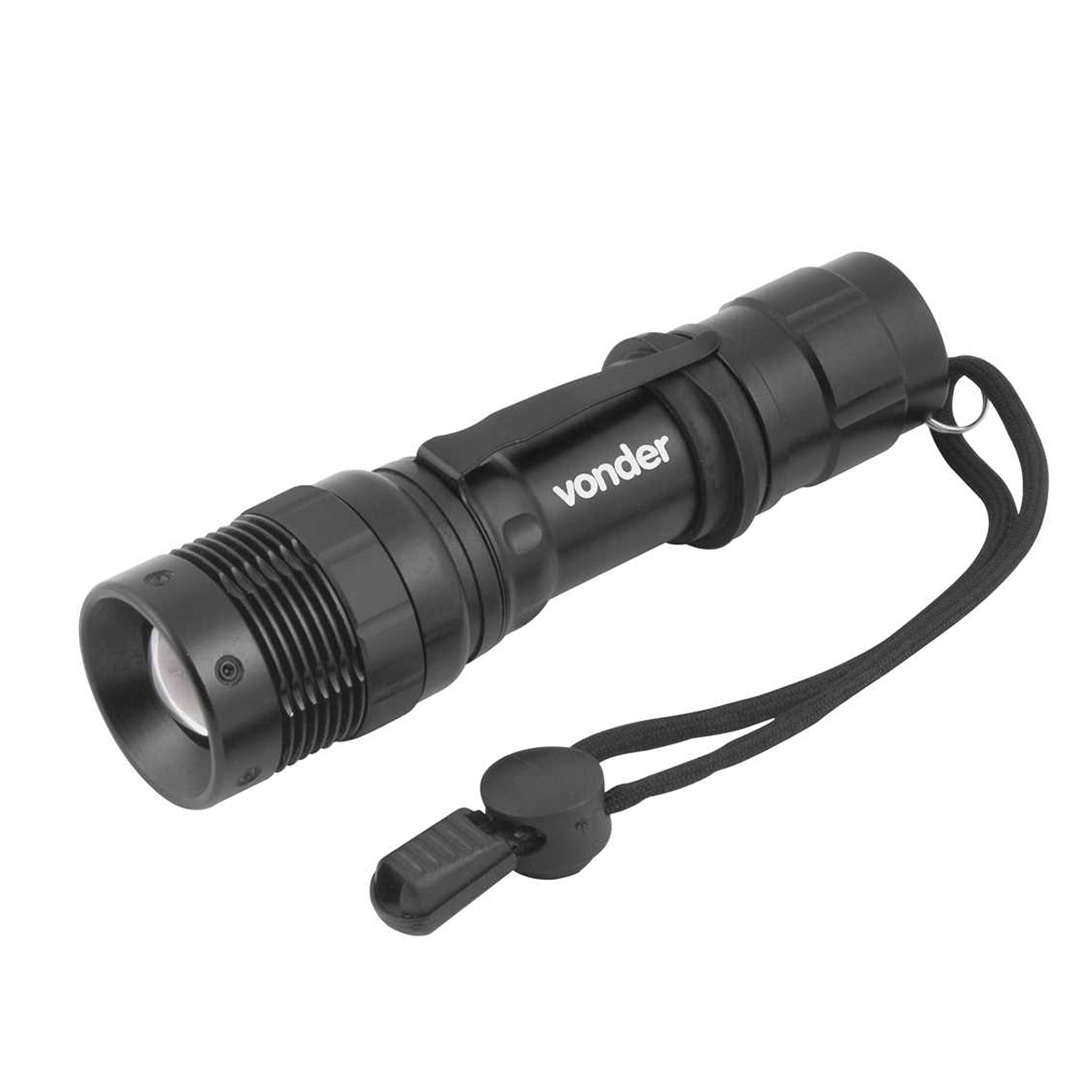 Lanterna Recarregável Lrv135 Led Cree 3W Preto 8000K 180Lm Bivolt - Vonder