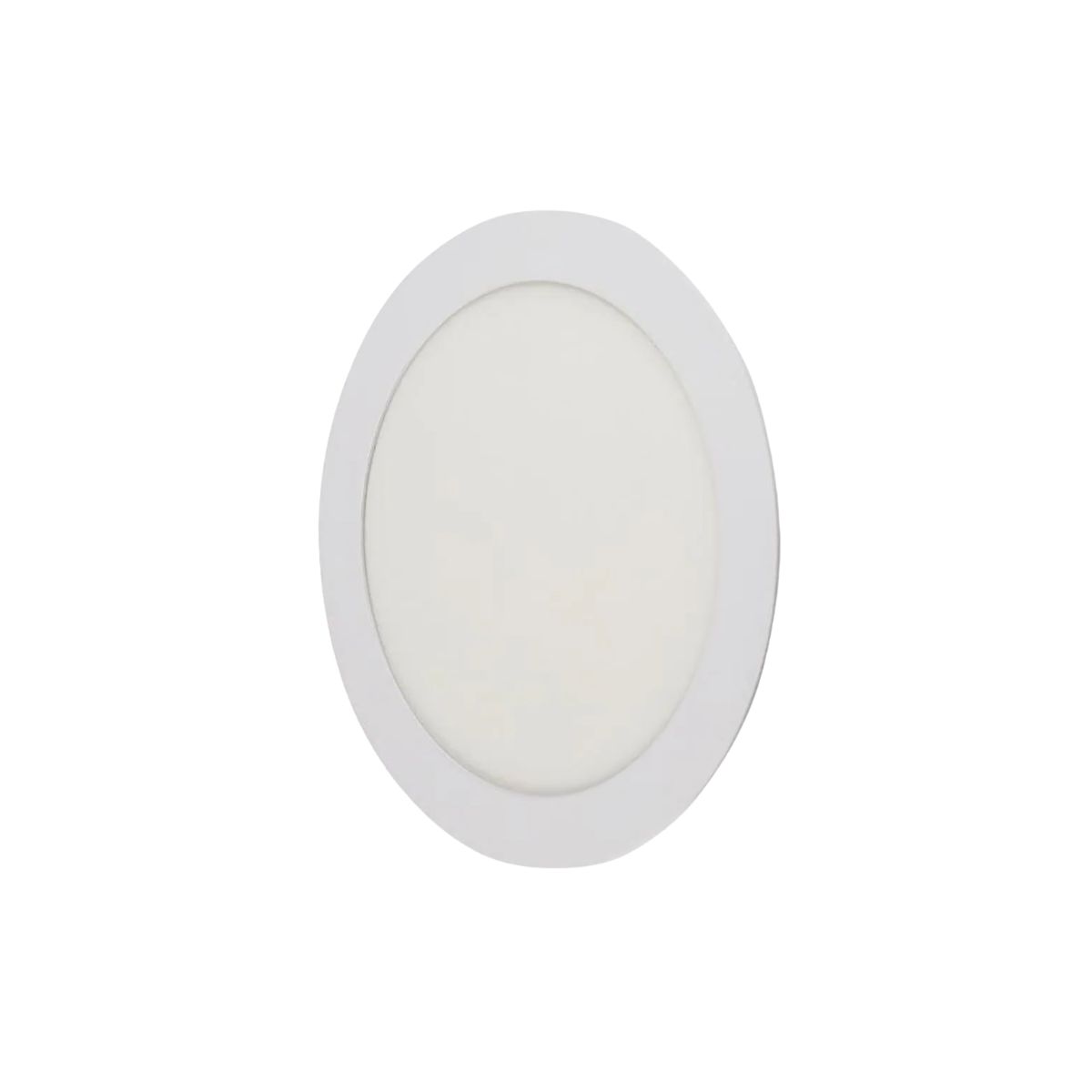 Luminária Painel Led Embutir Redondo Branco 12W Bivolt 4000K Branco Neutro 1020Lm Difusor Acrílico - Bronzearte