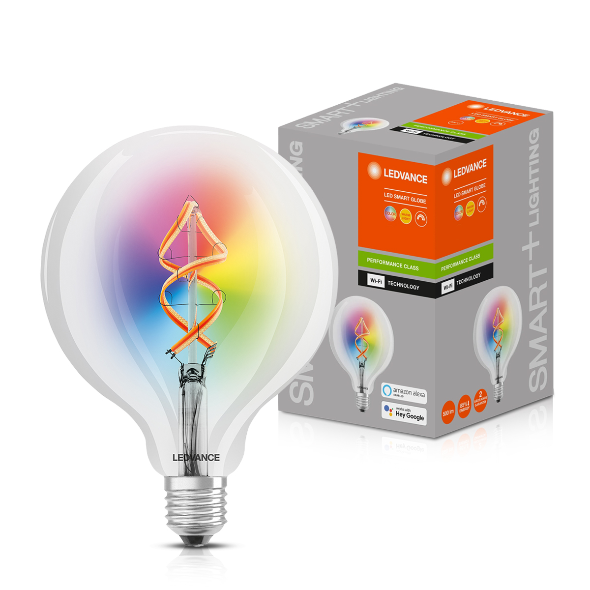 Lâmpada Led Filamento Globe Inteligente Smart 6W 127V E27 3000K RGB Wifi - Osram/Ledvance