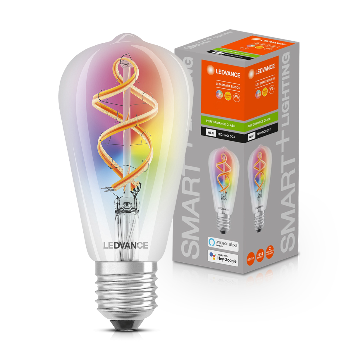 Lâmpada Led Filamento Edison Inteligente Smart 6W 220V E27 3000K RGB Wifi - Osram/Ledvance