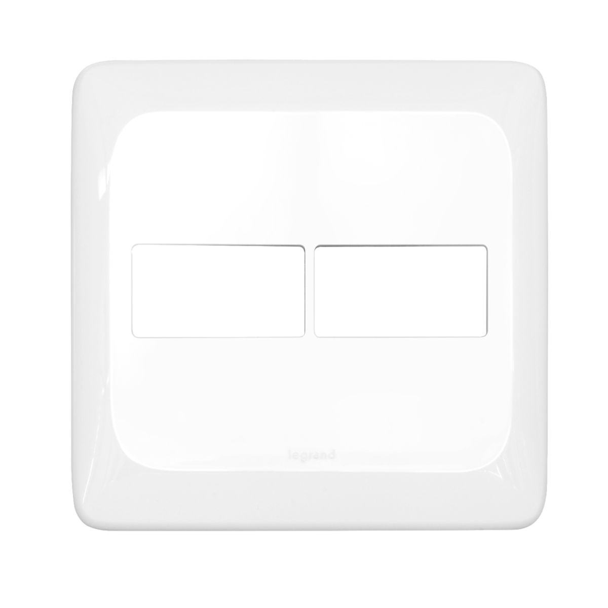 Placa 4X4 1+1 Posto Branco Com Suporte Pial Pop LGP42 Pial