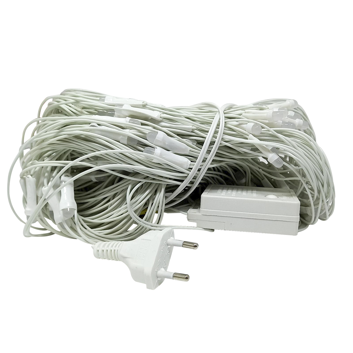 Cortina Luminosa 300 Leds 8 Funções 127V 9W Branco Quente 3X2 - Euroamerica