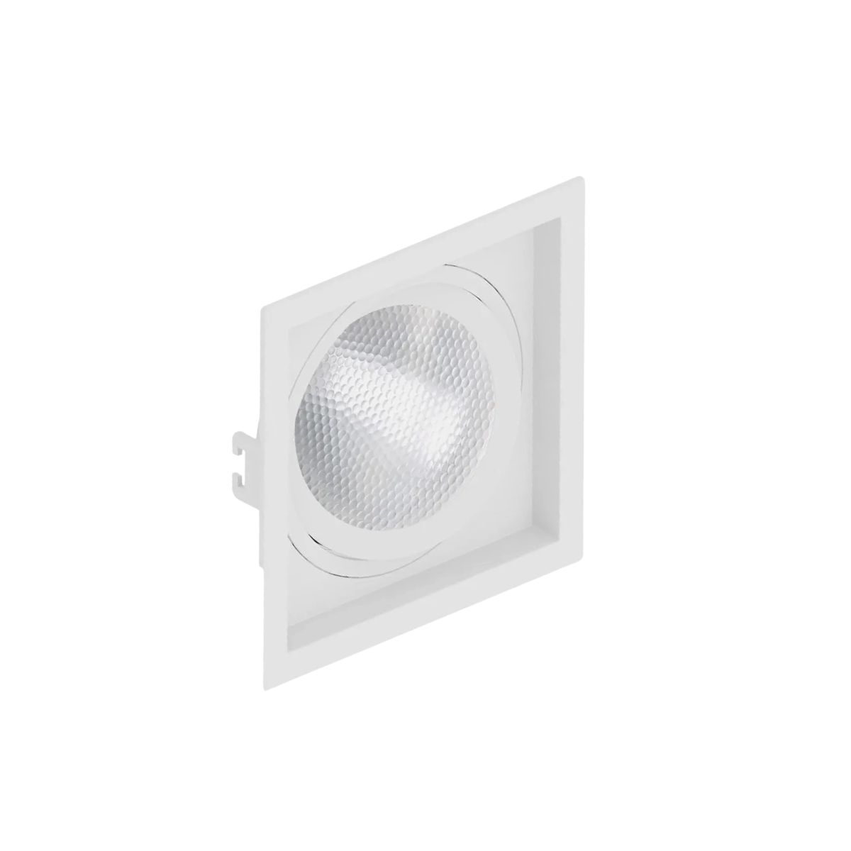Luminária Spot Embutir Quadrado Branco P/Lâmpada Par30 E27 Recuado - Saveenergy