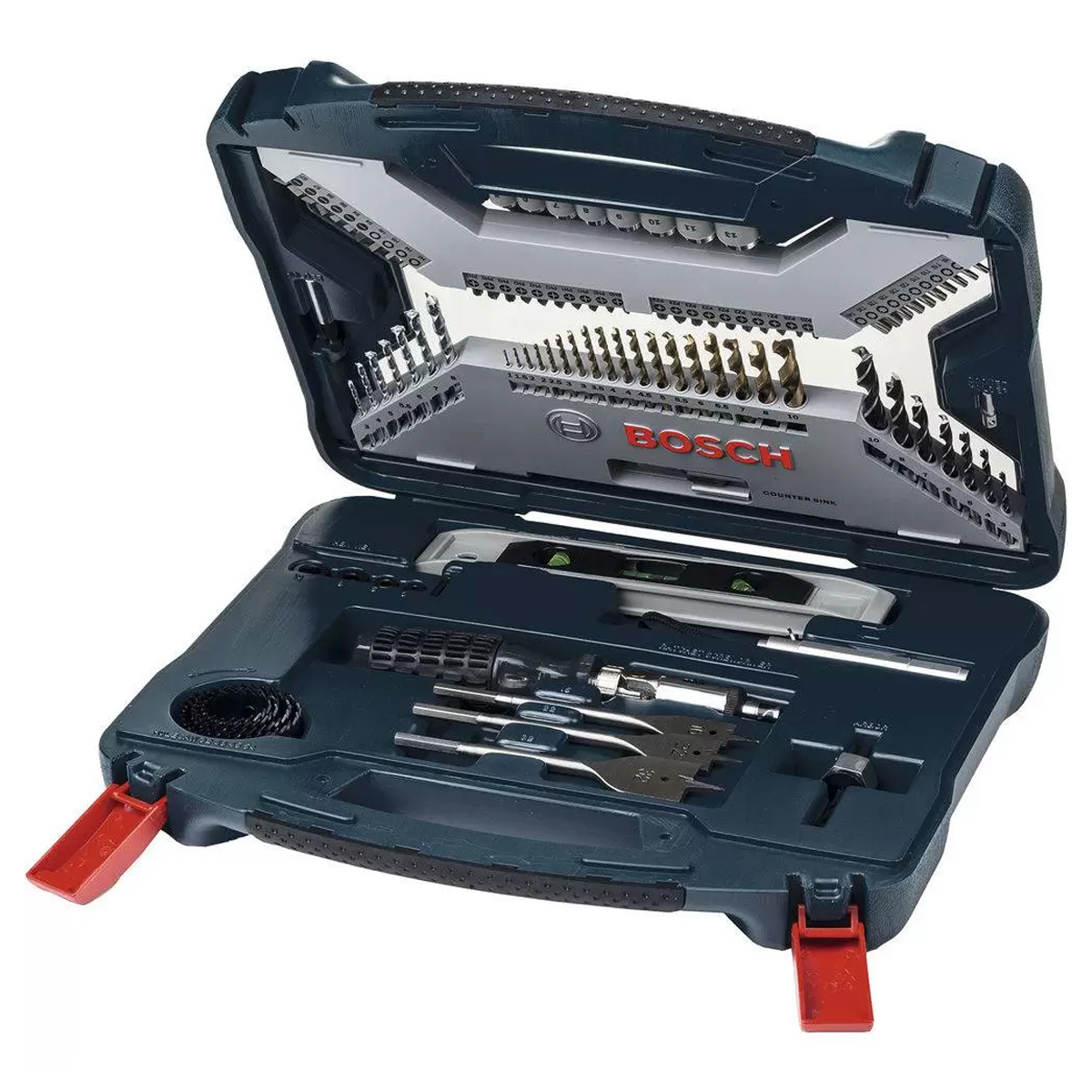 Jogo De Brocas X-Line 100 Peças Titanium E Maleta Profissional 2607017397 - Bosch