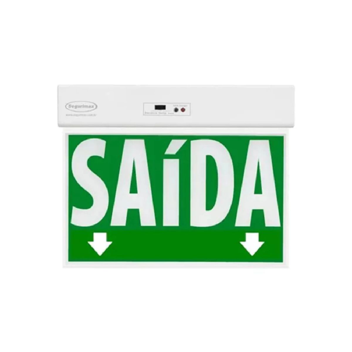 Luminária Emergência Led Balizam Sobrepor Saída 7/35,2W Bivolt C/5 Leds 7000K Branco Frio 30Lm 3H Ip20 C/Seletor 24X18-Sa - Segurimax