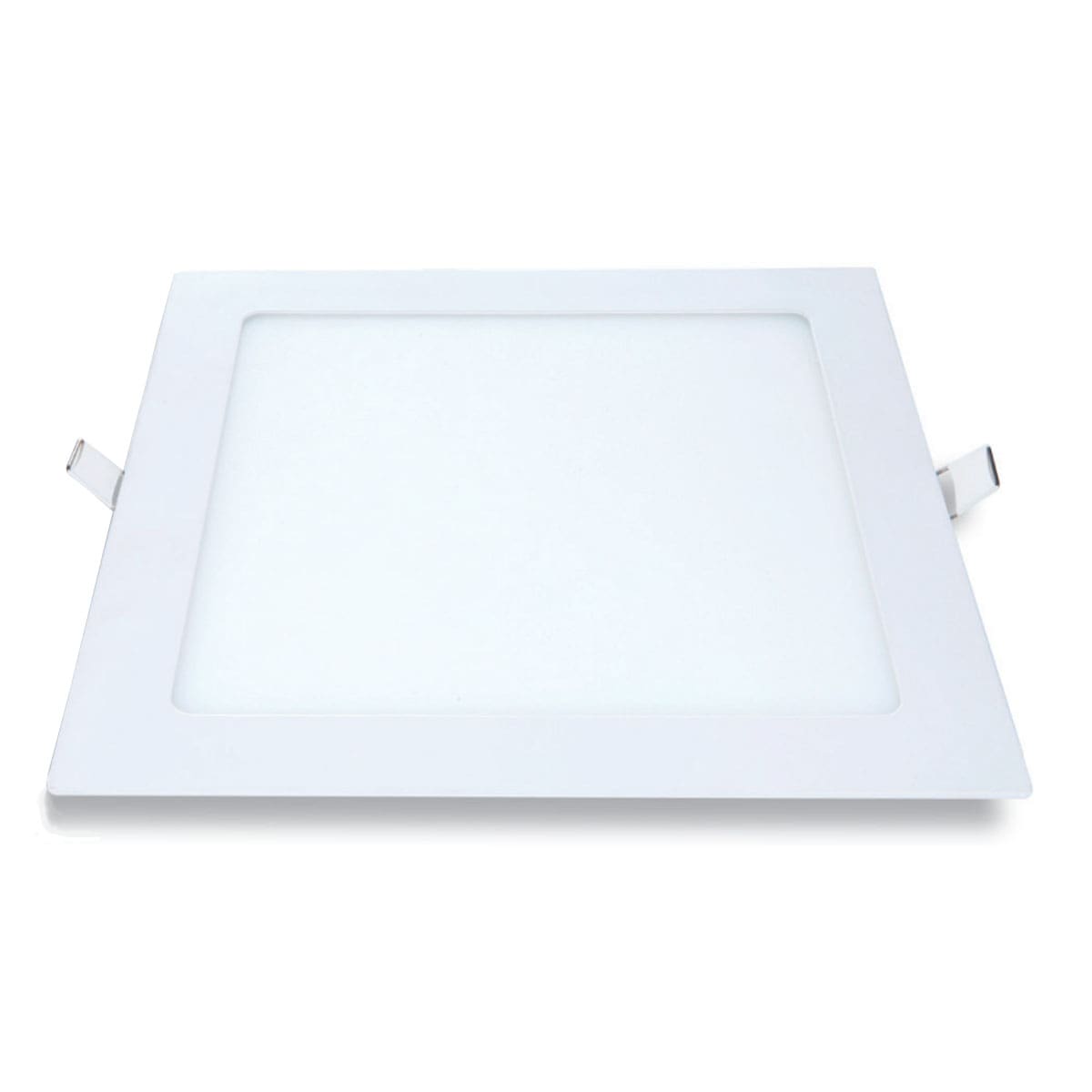 Luminária Painel Led Embutir Quadrado Branco 6W Bivolt 3000K Luz Amarela 480Lm Difusor Policarbonato Avant