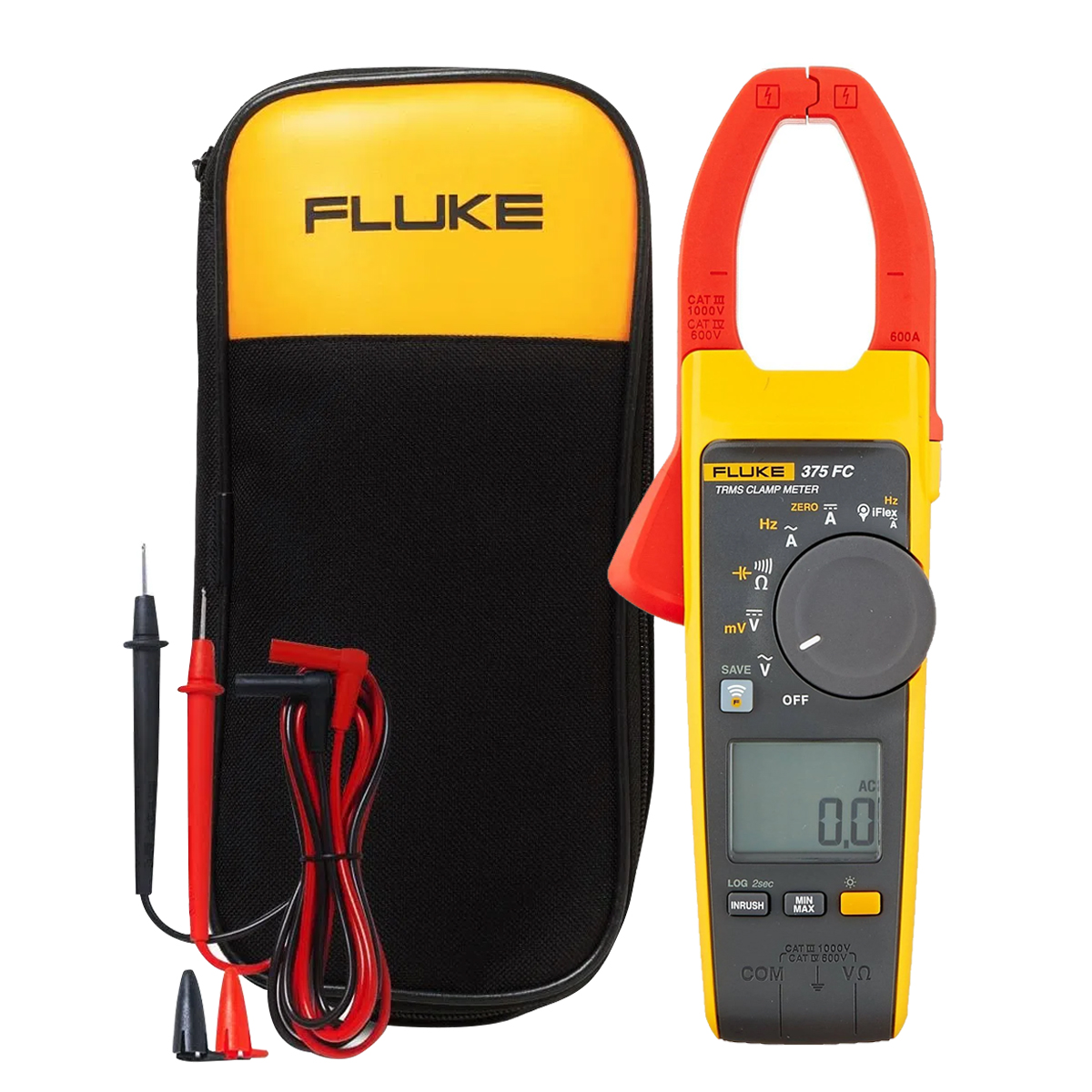 Alicate Amperímetro Digital 375 Fc 2500A Cat Iii 1000V-Cat Iv 600V - Fluke