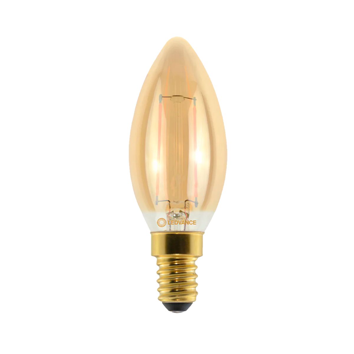 Lâmpada Led Filamento Vela 2,2W Bivolt E14 2500K Branco Quente Luz Amarela 210Lm - Ledvance