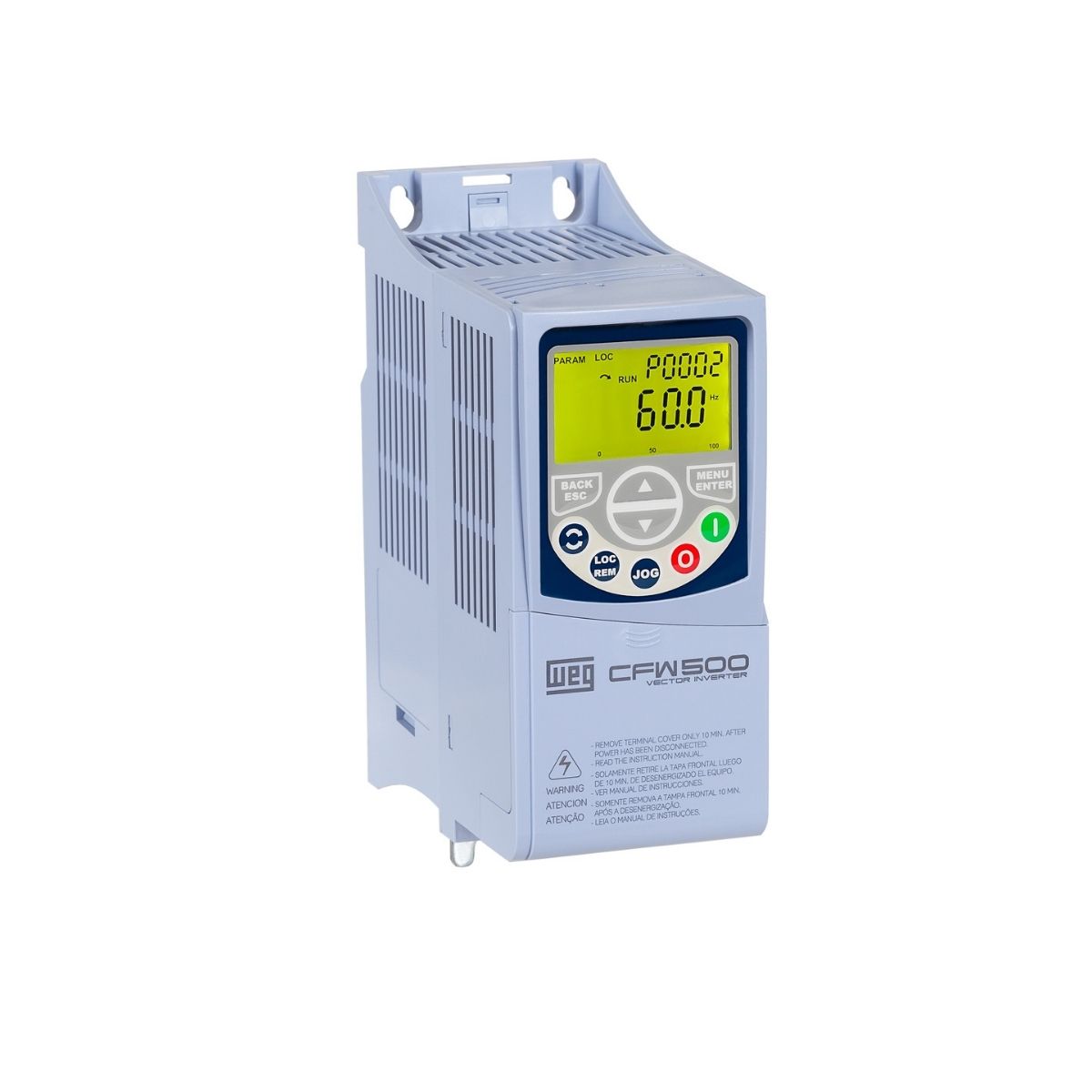 Inversor Frequência Trifásico 380-480V 50/60Hz 1,6A 0,75Kw - Weg