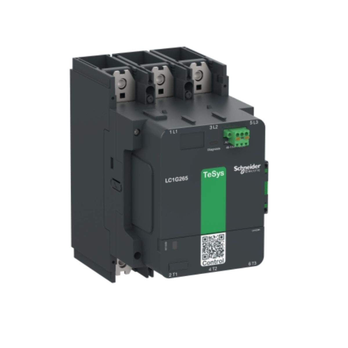 Contator Potencia Tripolar 265A 48-130Vca/Cc 1Na+1Nf 50/60Hz - Schneider