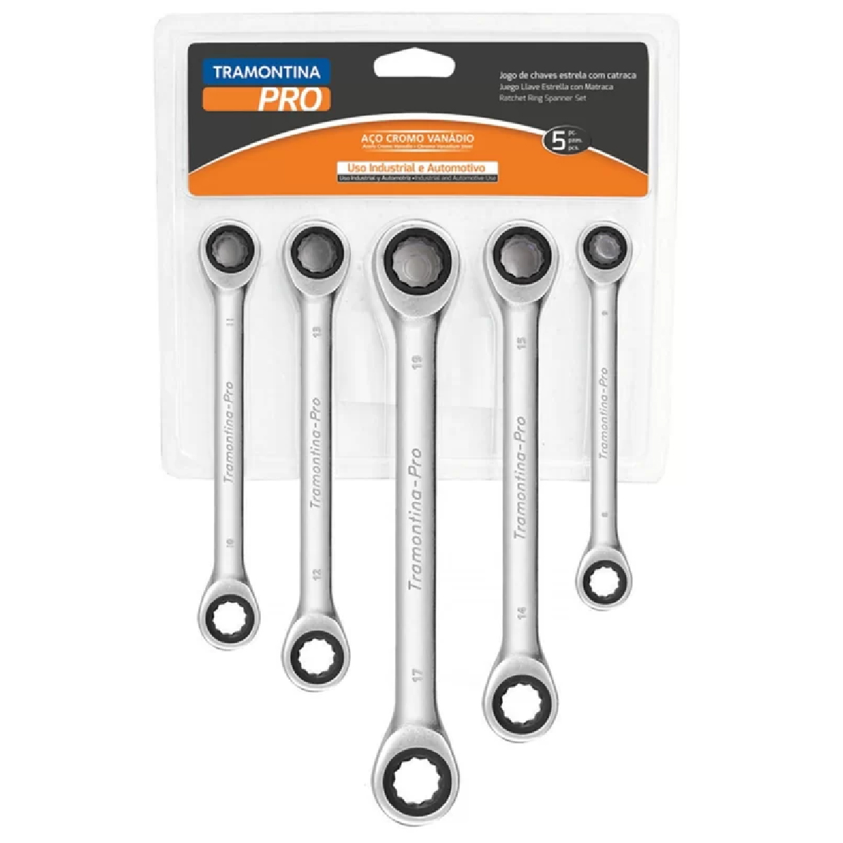 Jogo de Chaves Estrela Com Cataraca 5 Peças - Tramontina