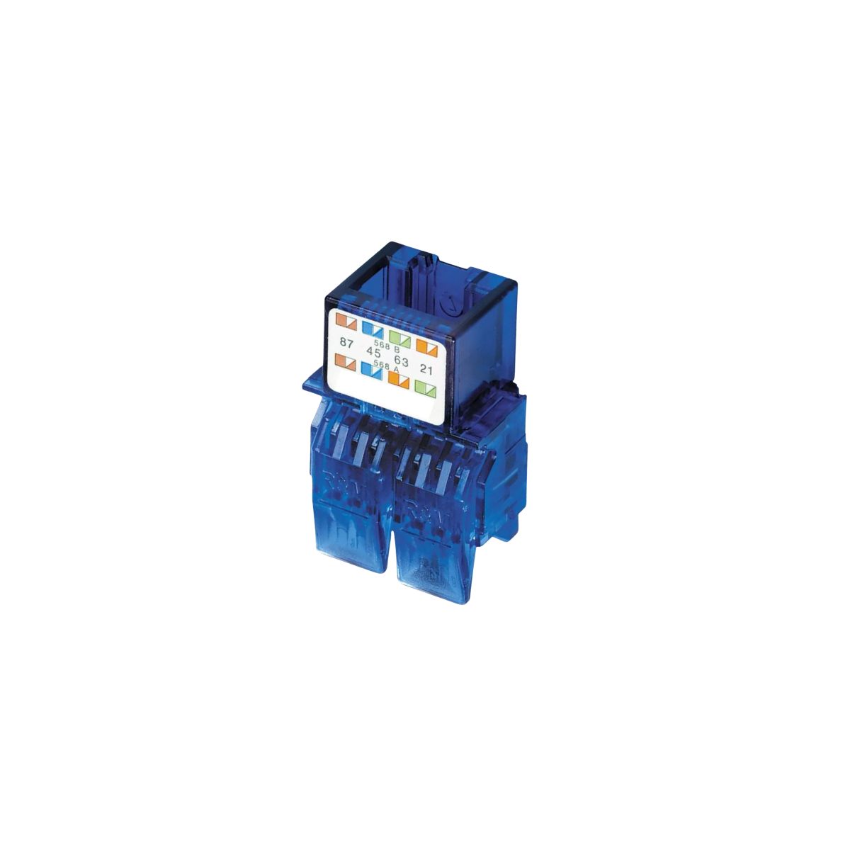 Conector Modular Rj45 Femea Cat6 8 Vias Azul - R&M