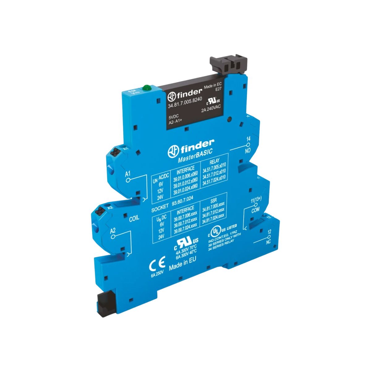 Rele Interface Mini Modular 6a 125vca/cc 1na Agni