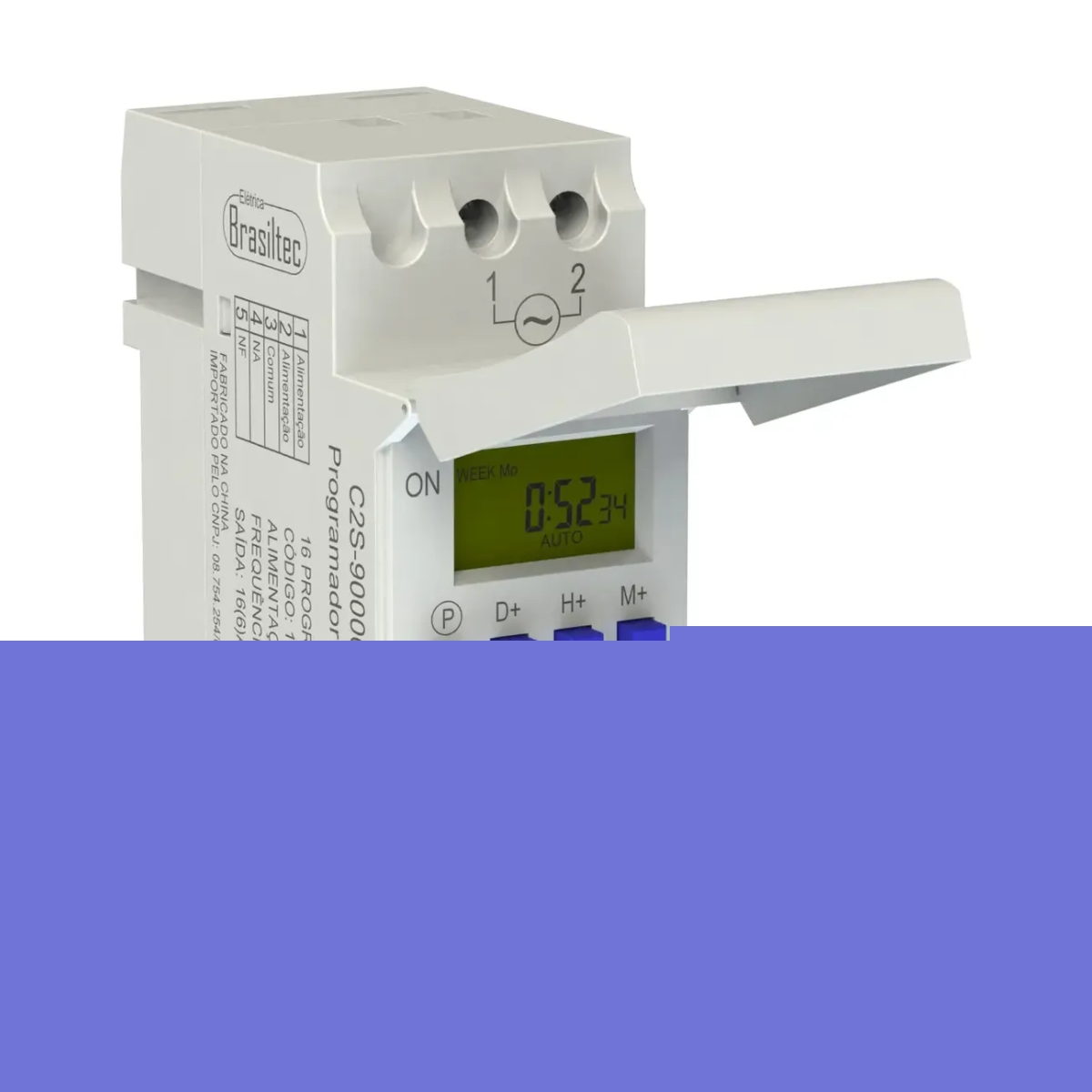 Timer Programador Horario Digital 16 Programas 220vca 1 Cont