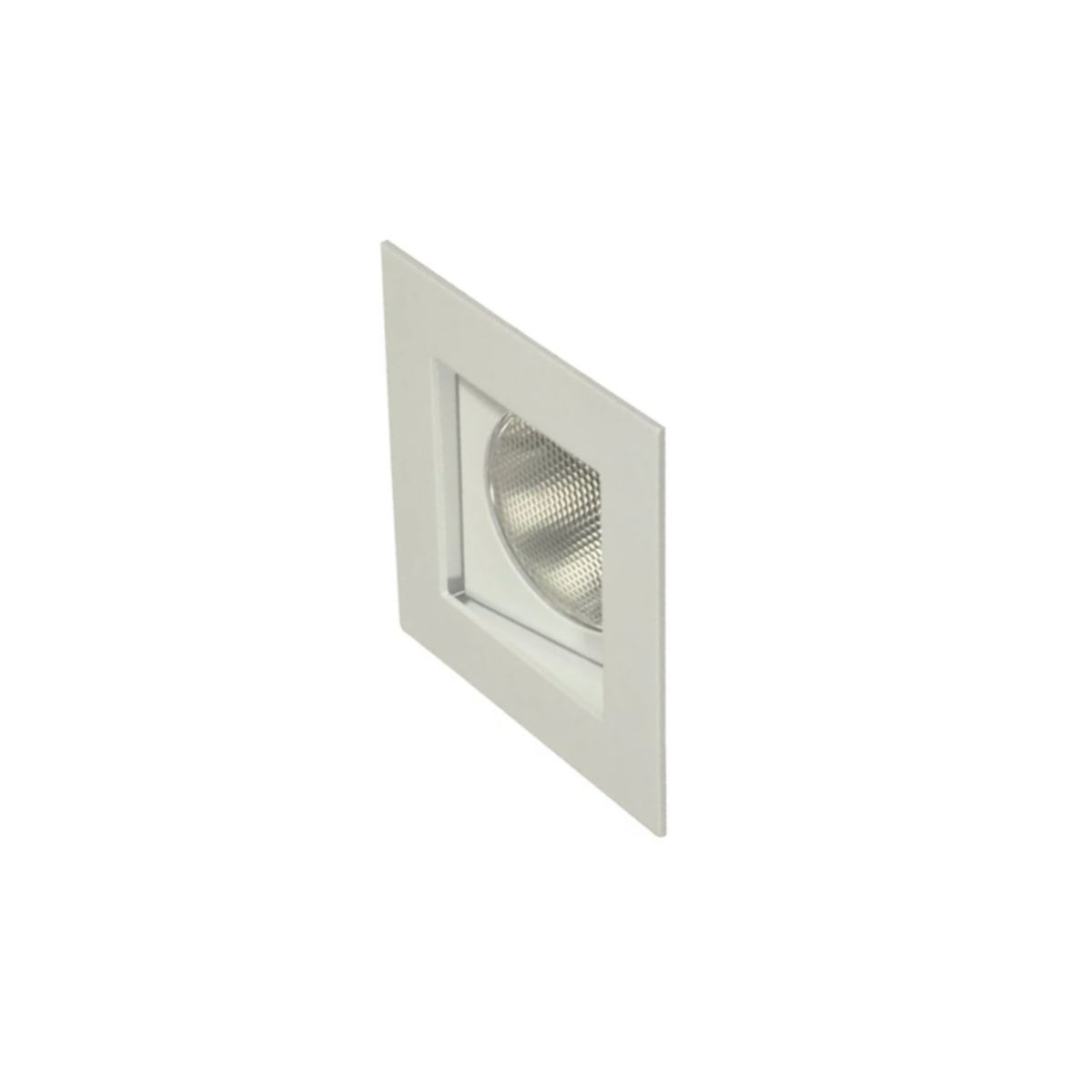 Luminária Spot Embutir Quadrado Branco P/Lâmpada Par30 75W E27 Bivolt Foco Direcionável/Recuado - Golight