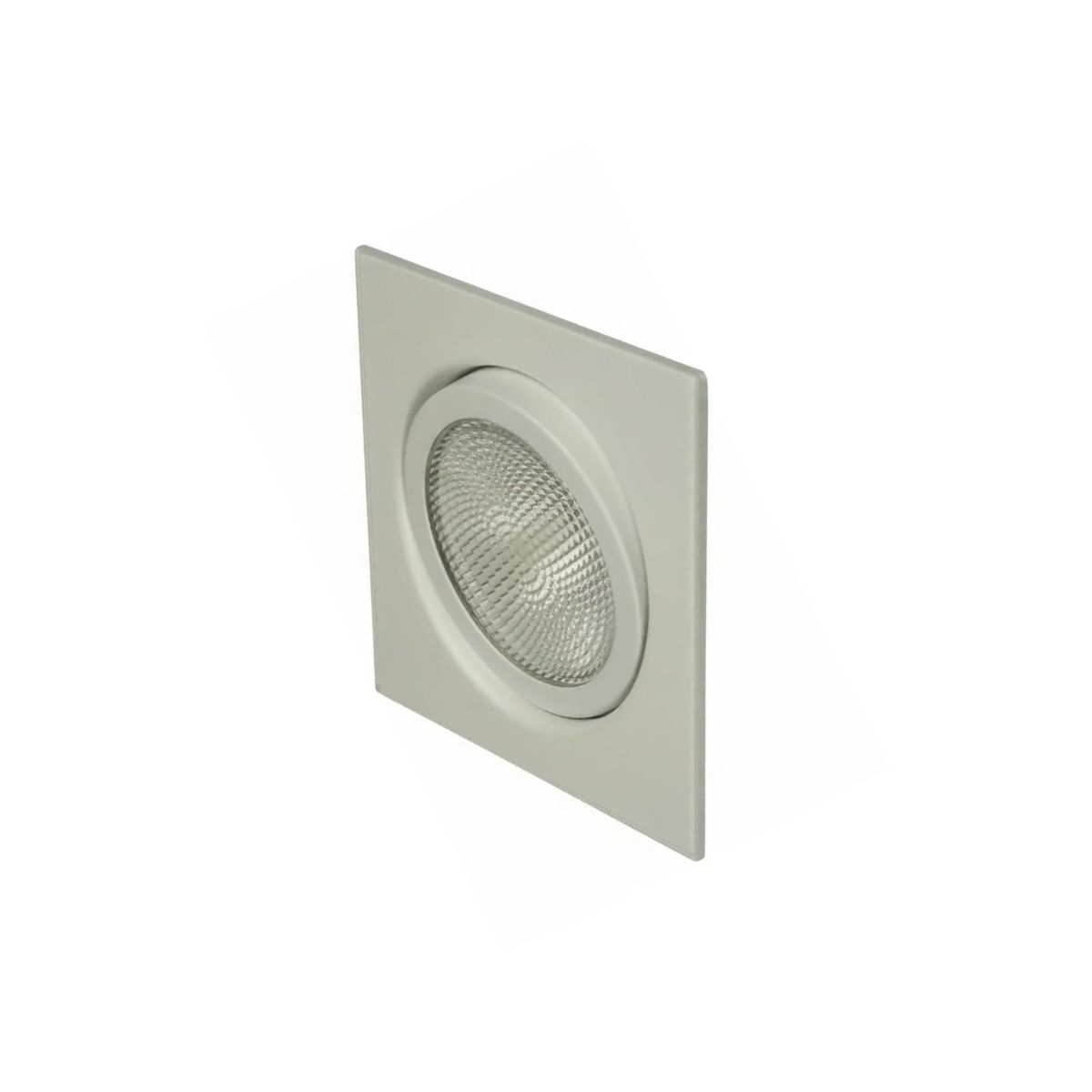 Luminária Spot Embutir Quadrado Branco P/Lâmpada Par20 50W E27 Foco Direcionável - Golight