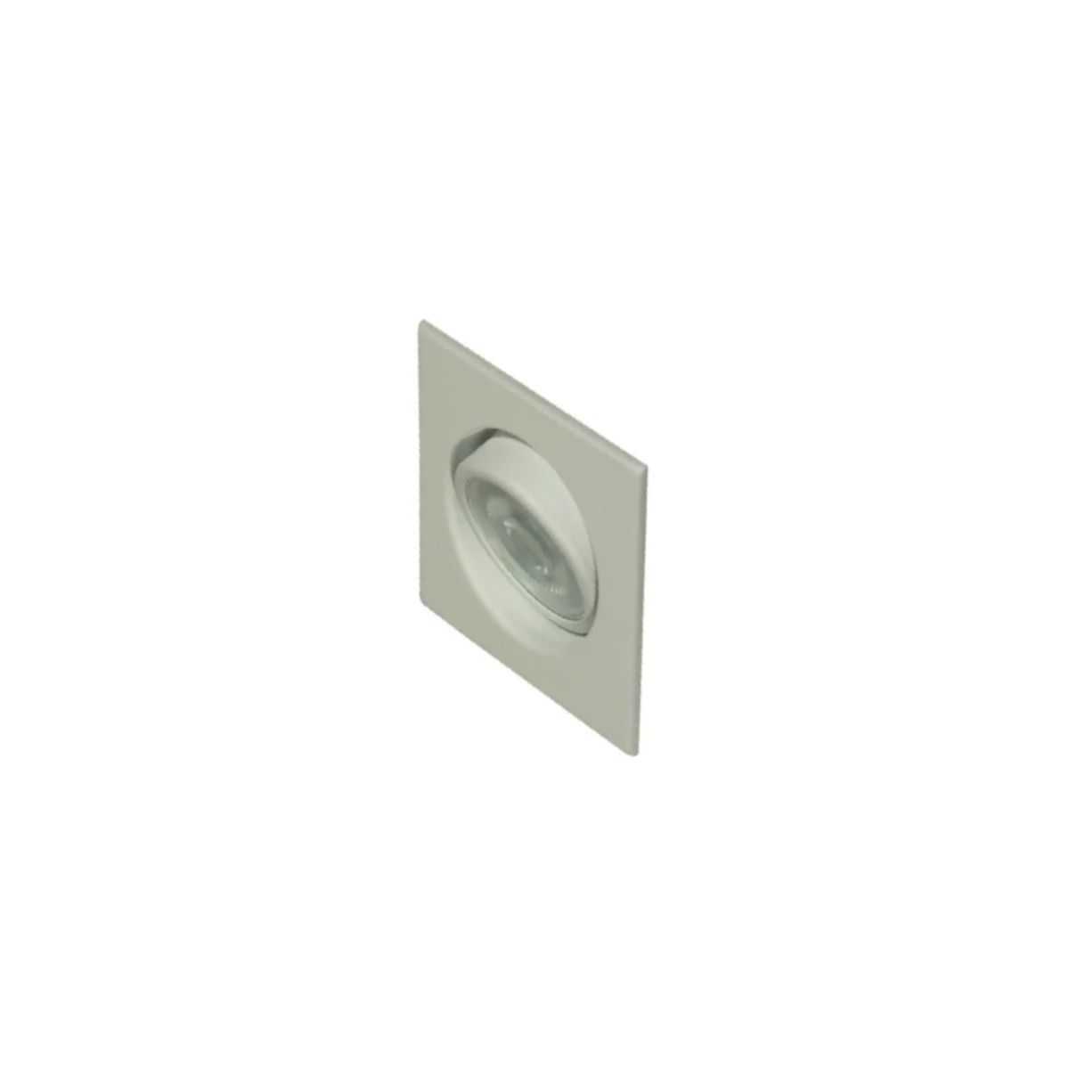 Luminária Spot Embutir Quadrado Branco P/Lâmpada Dicroica 50W Gu10 Bivolt Foco Direcionável - Golight
